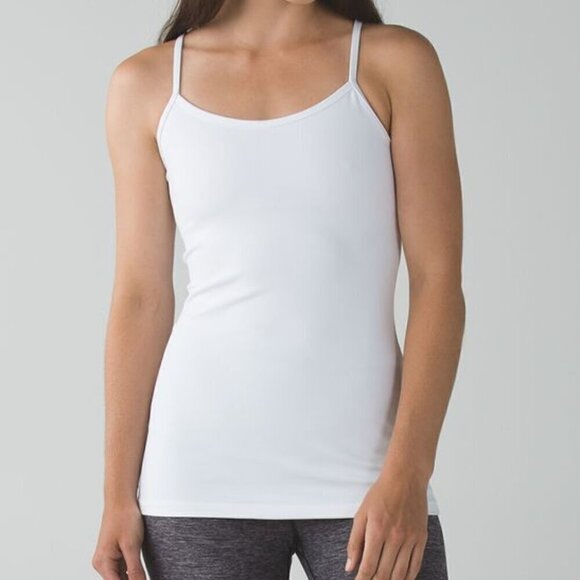 Lululemon Flow Y Tank - 8 White - Picture 1 of 6